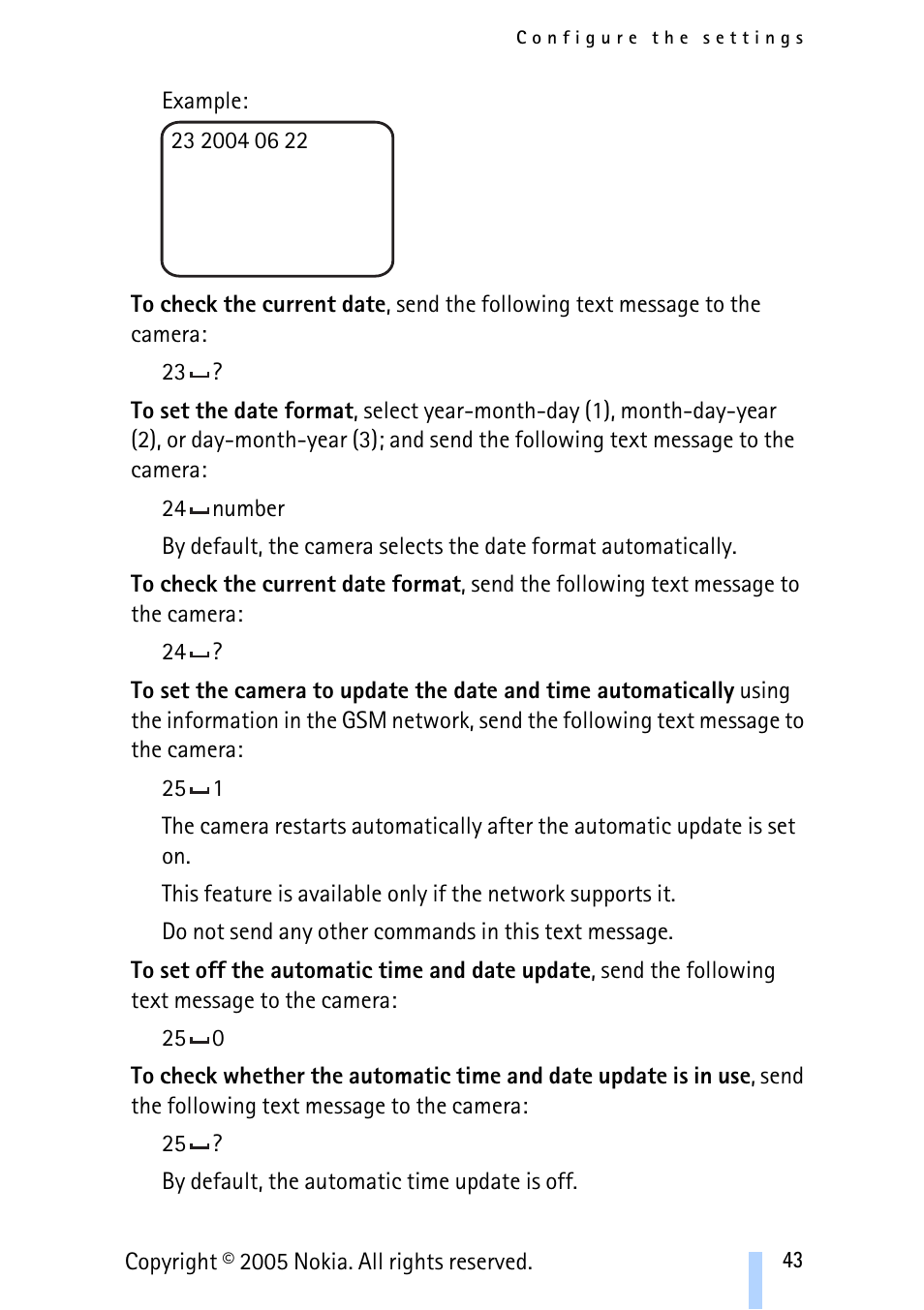 Nokia Remote Camera User Manual | Page 43 / 62