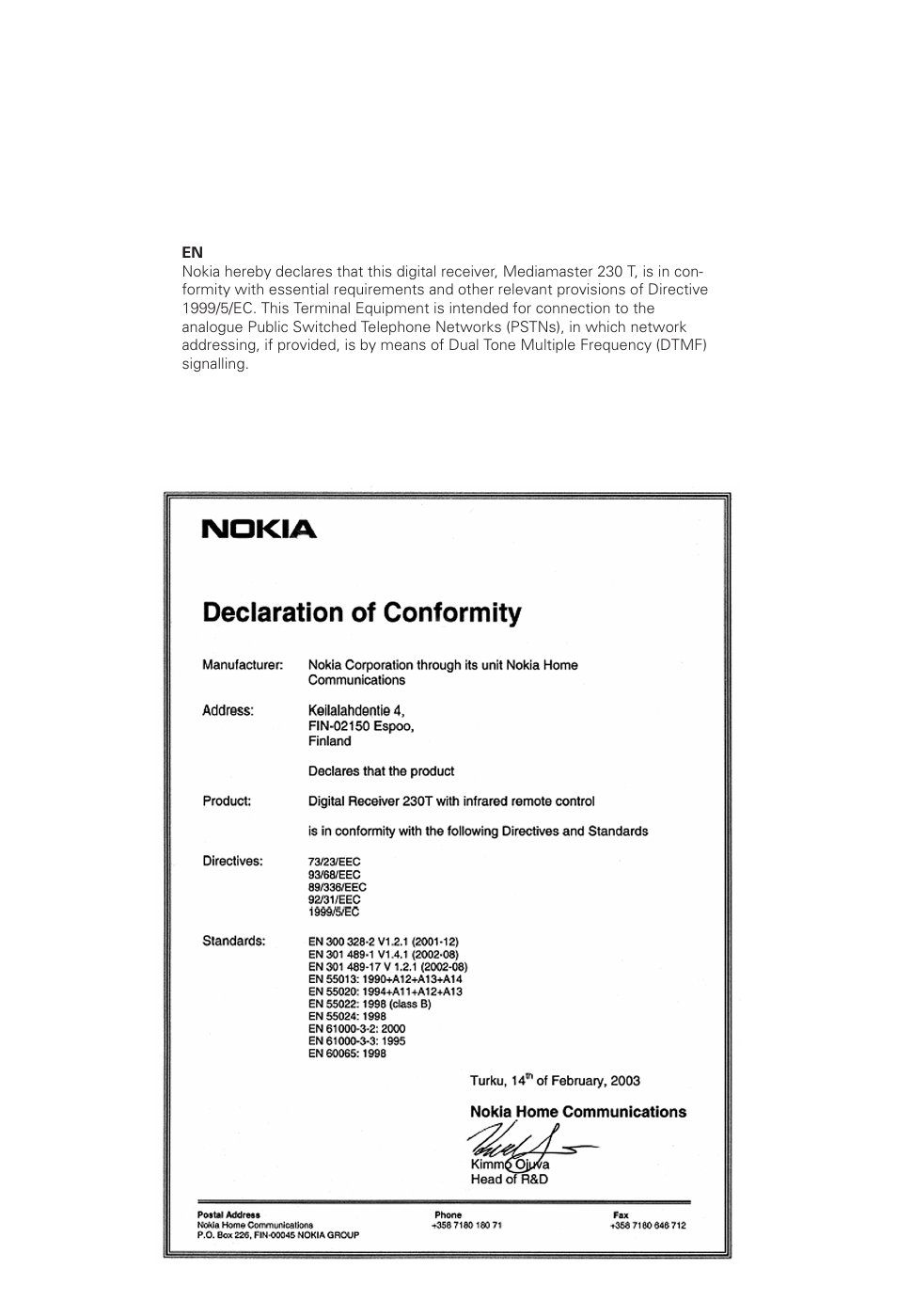 Nokia 230 T User Manual | Page 2 / 36