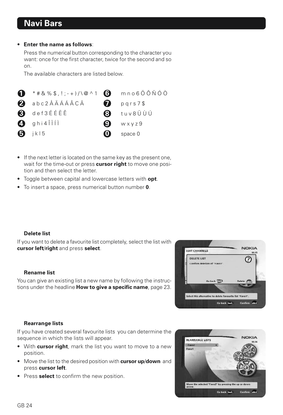 Navi bars | Nokia 230 T User Manual | Page 24 / 36