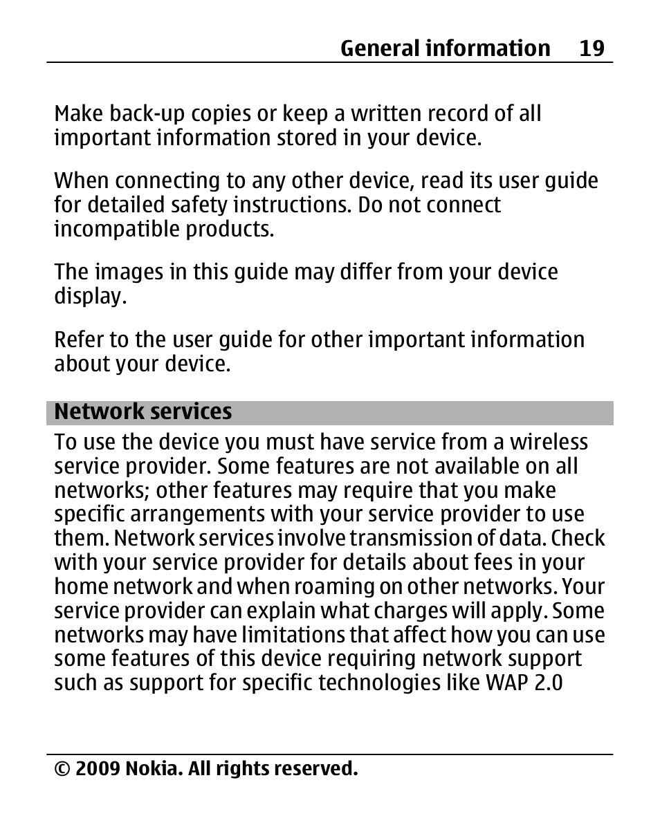 Network services | Nokia 2690 User Manual | Page 19 / 90