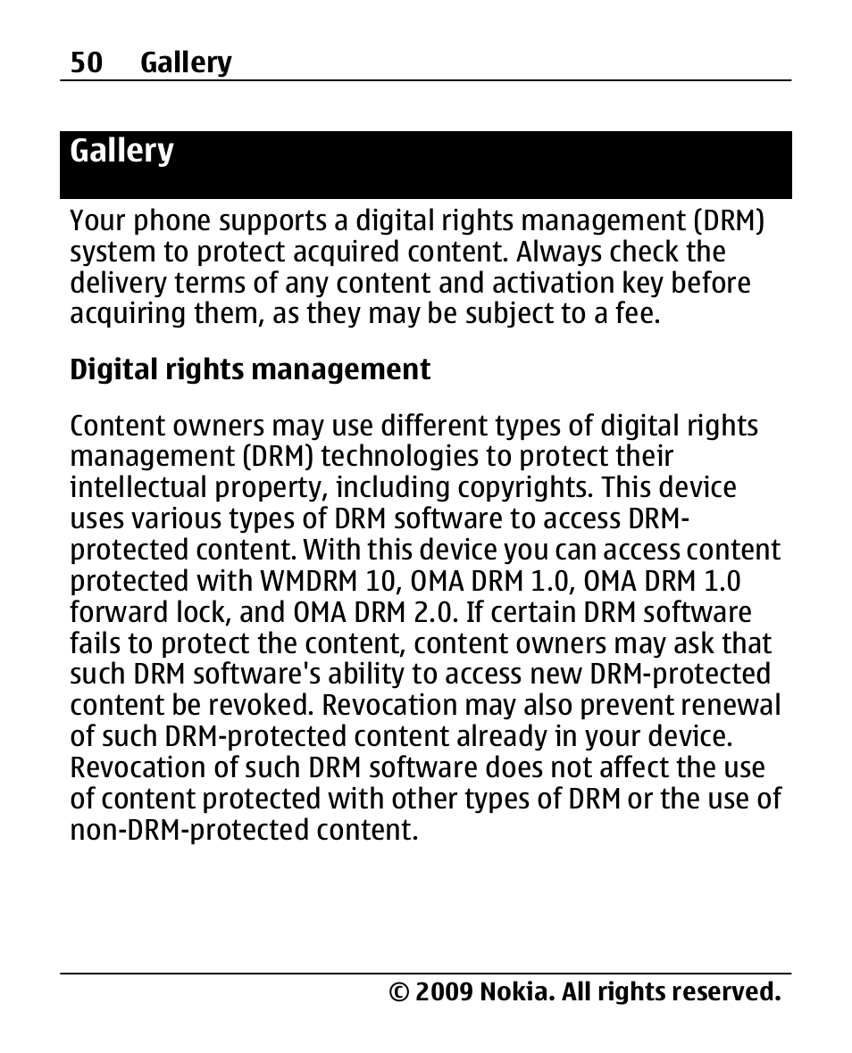 Gallery | Nokia 2690 User Manual | Page 50 / 90