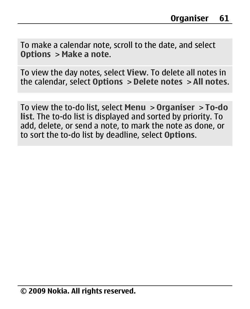 Nokia 2690 User Manual | Page 61 / 90