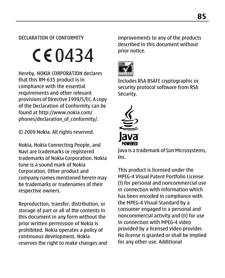 Nokia 2690 User Manual | Page 85 / 90