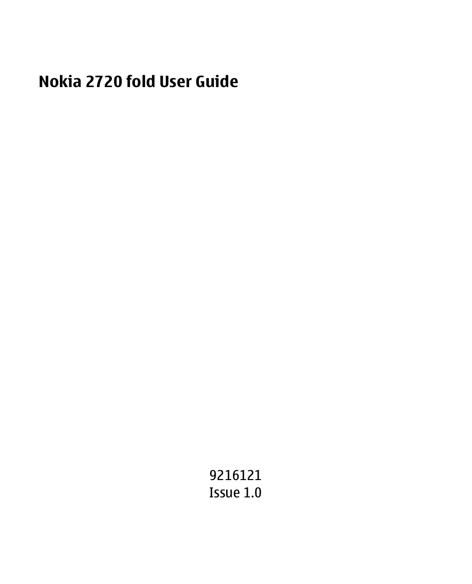 Nokia 2720 User Manual | 78 pages