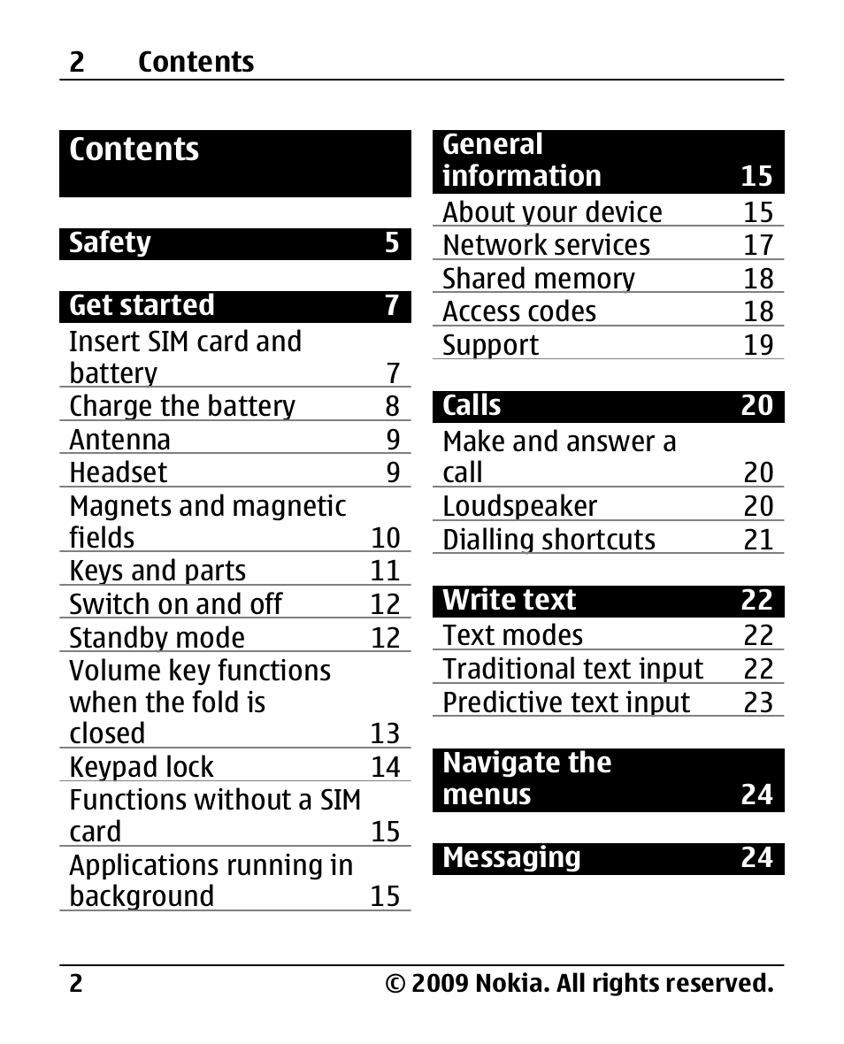 Nokia 2720 User Manual | Page 2 / 78