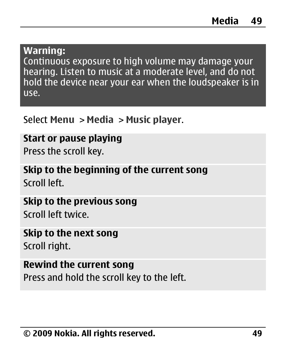 Nokia 2720 User Manual | Page 49 / 78