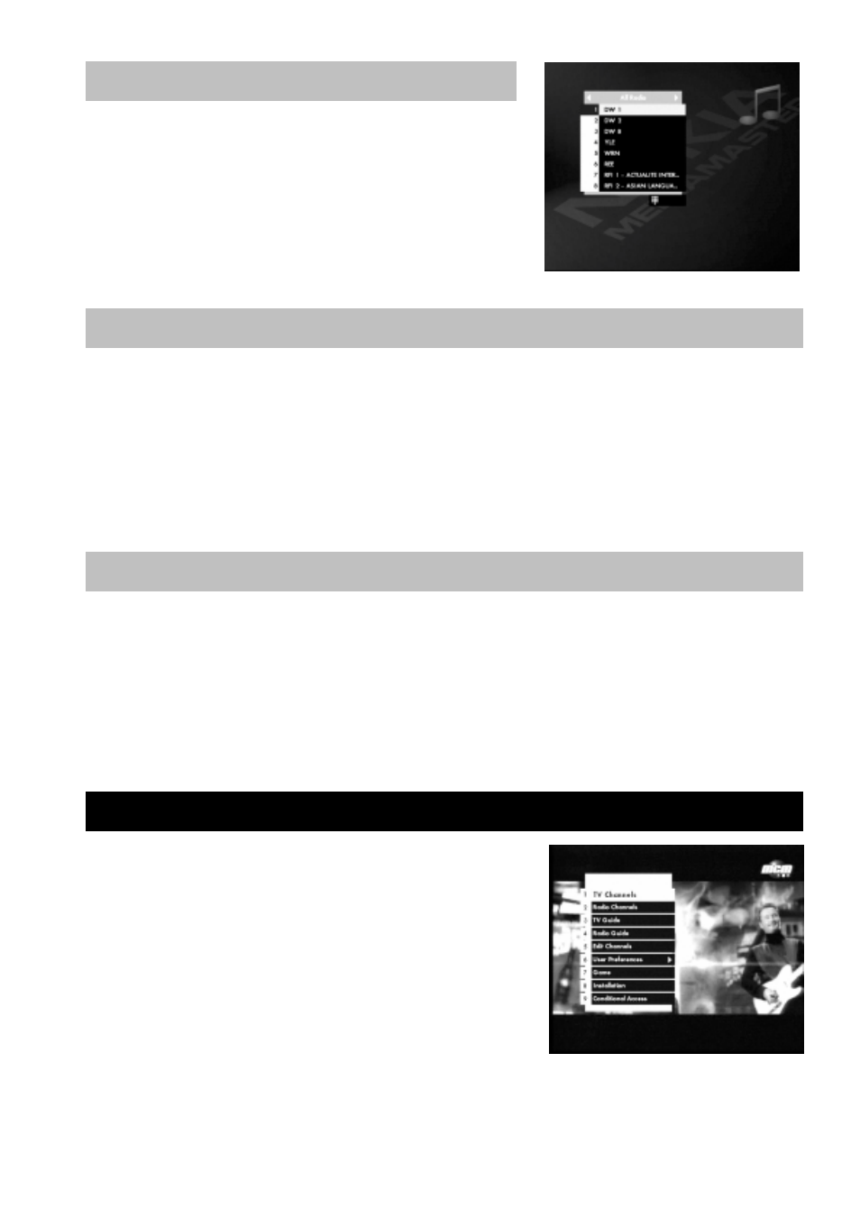 List of radio channels, Video recorder | Nokia 9650S User Manual | Page 16 / 27