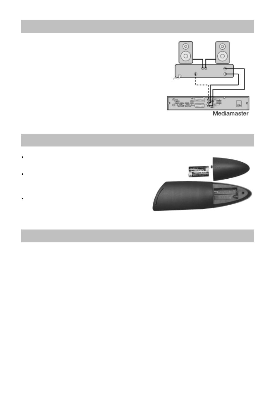 Connecting to hi fi system, Preparing the remote control, Before you continue | Nokia 9650S User Manual | Page 7 / 27