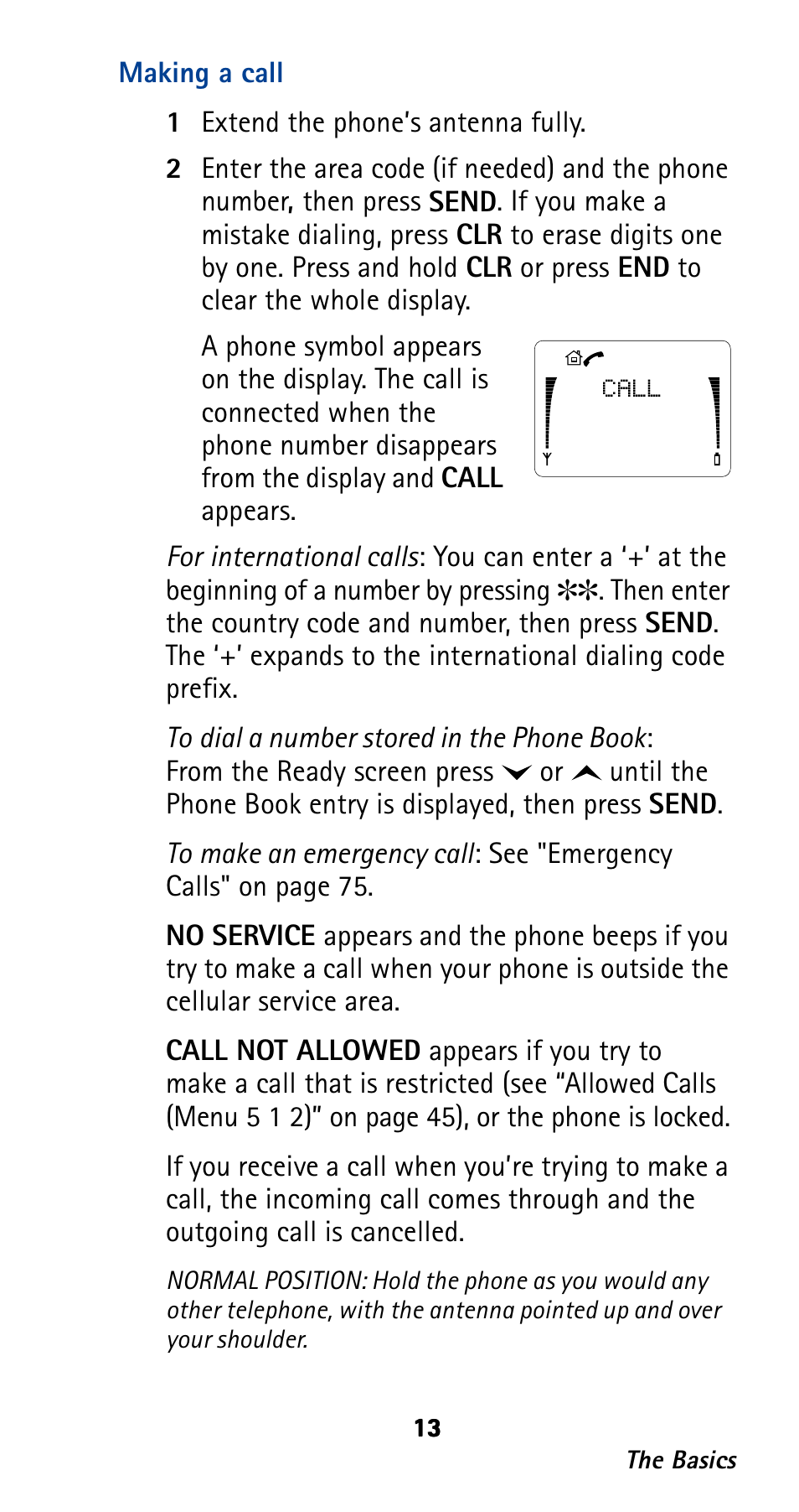 Making a call | Nokia 282 User Manual | Page 18 / 93