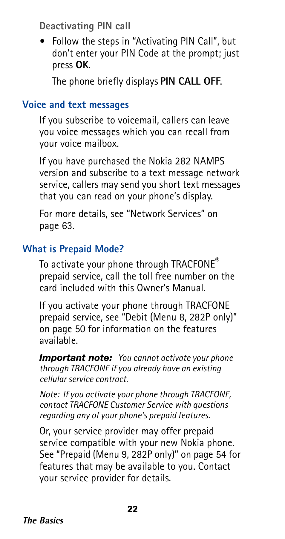 Voice and text messages, What is prepaid mode | Nokia 282 User Manual | Page 27 / 93