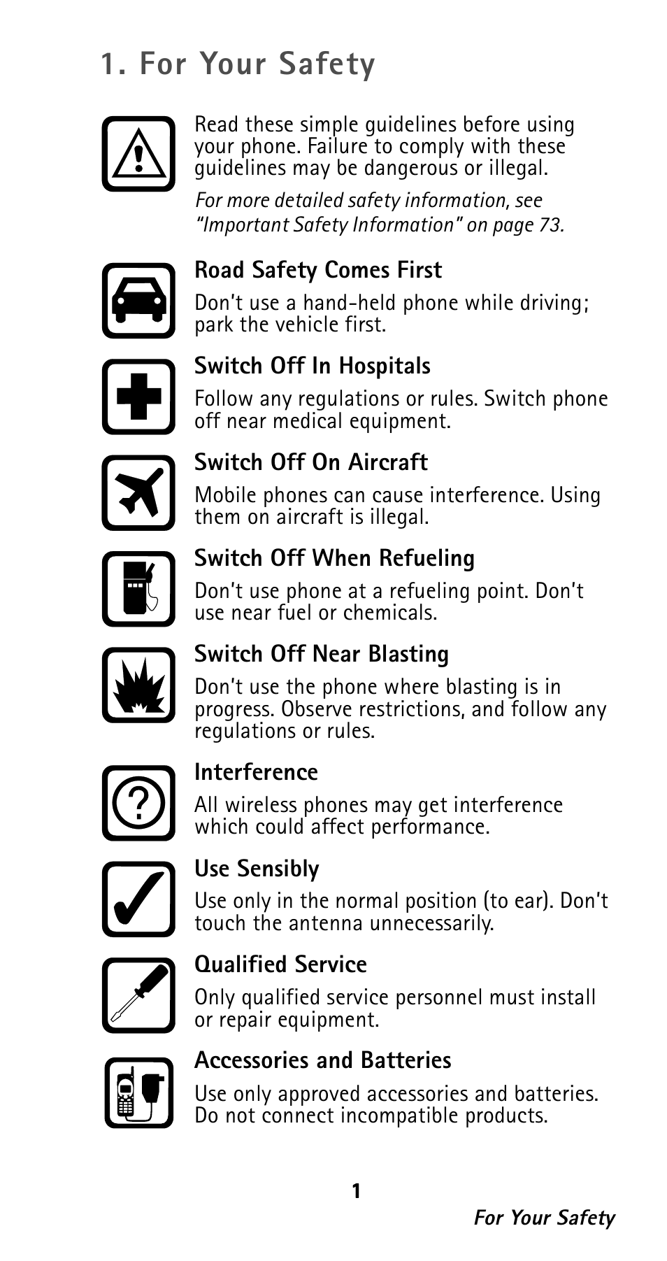 For your safety | Nokia 282 User Manual | Page 6 / 93