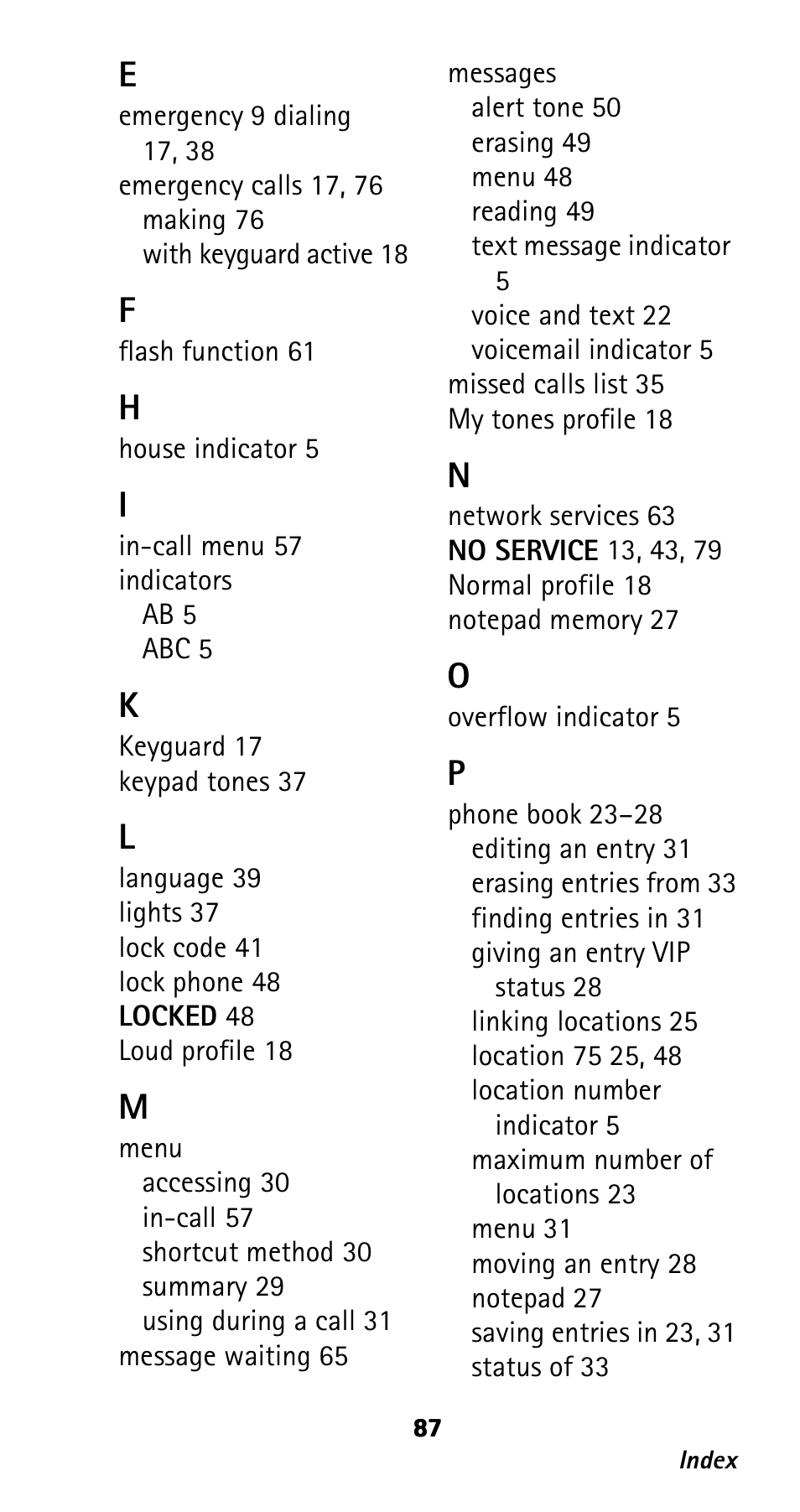 Nokia 282 User Manual | Page 92 / 93