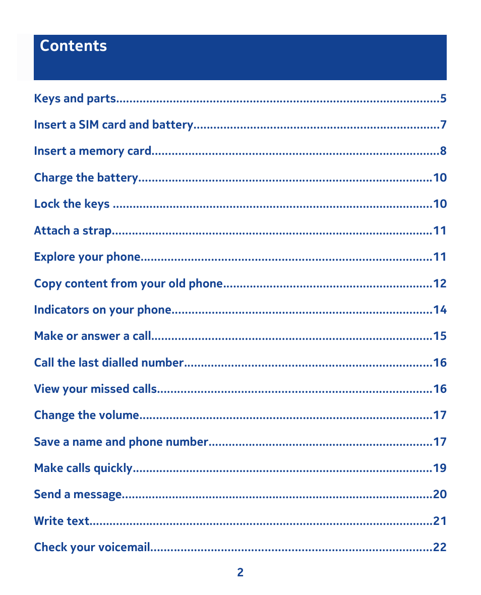 Nokia 111 User Manual | Page 2 / 56