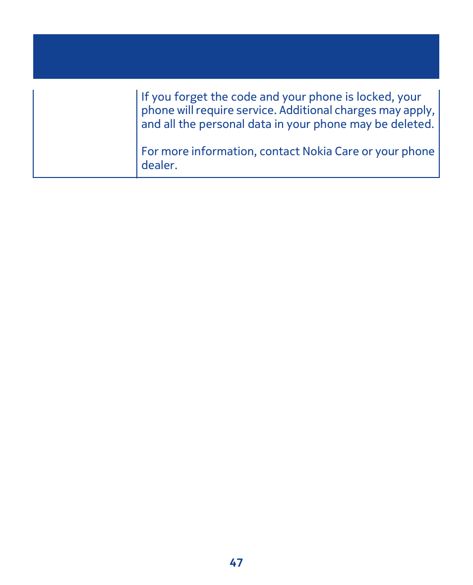 Nokia 111 User Manual | Page 47 / 56