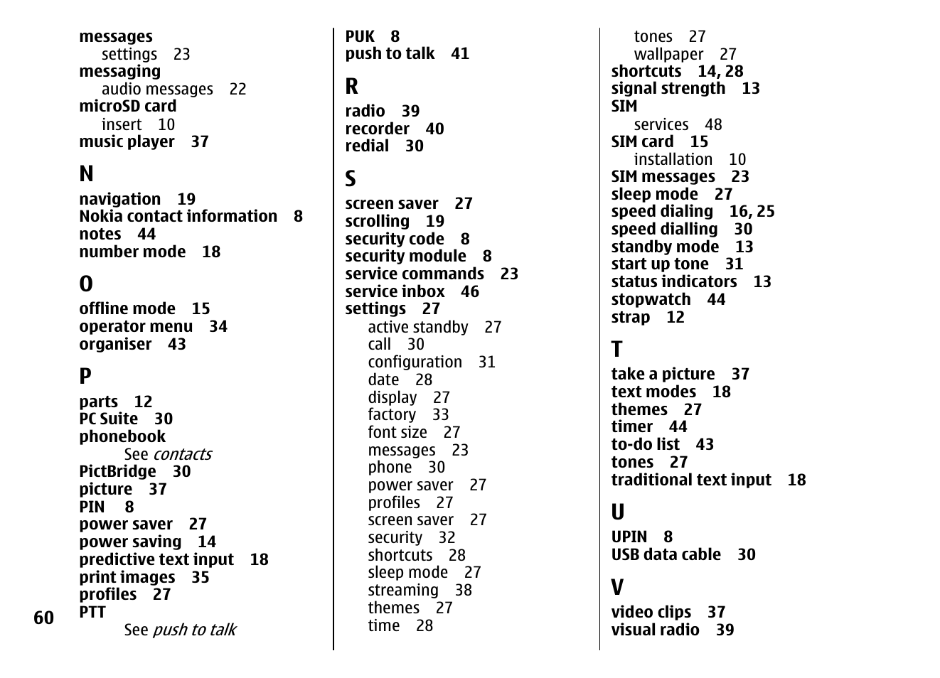 Nokia 5310 XpressMusi EN User Manual | Page 61 / 62