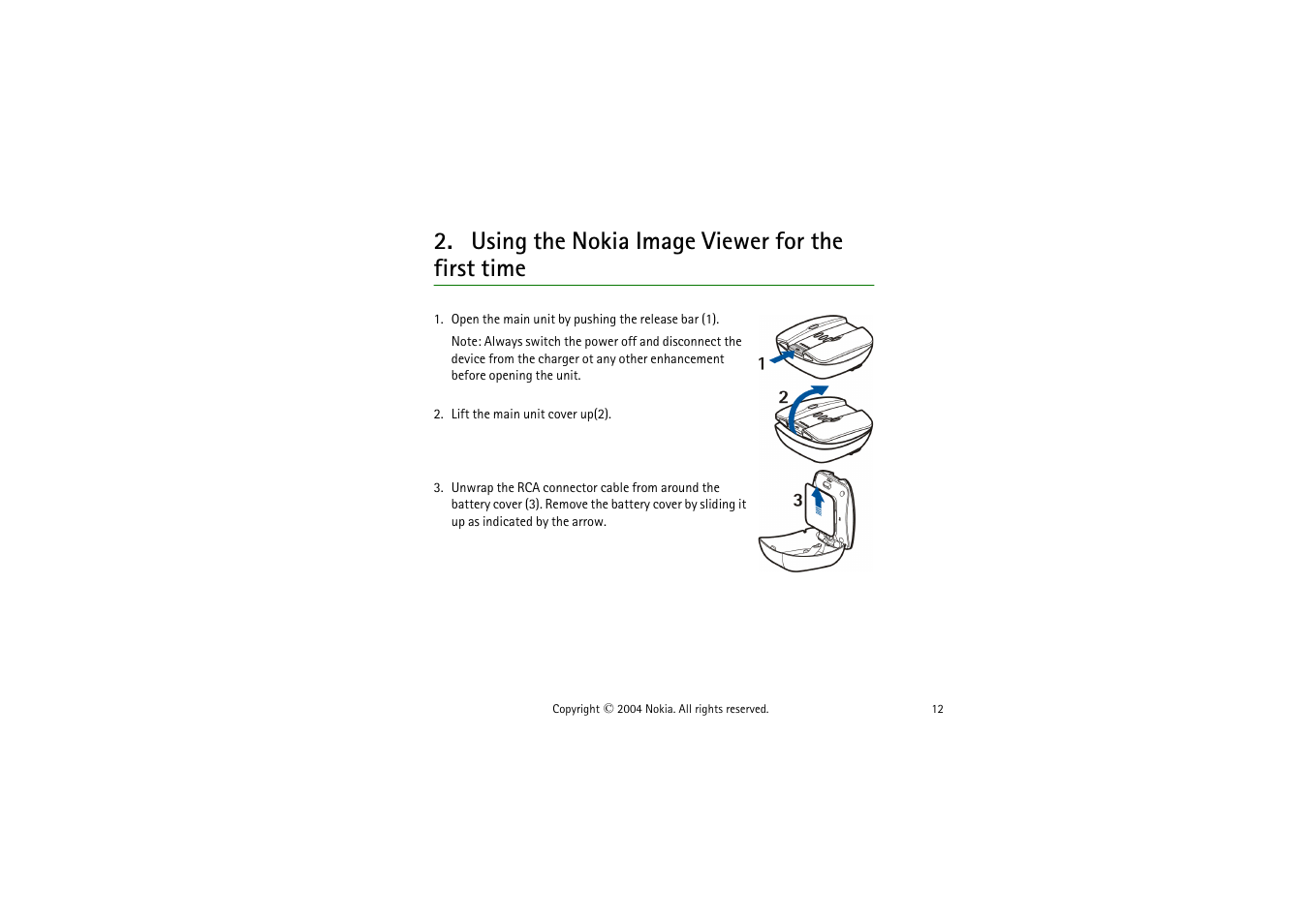 Using the nokia image viewer for the first time | Nokia SU-5 User Manual | Page 12 / 20
