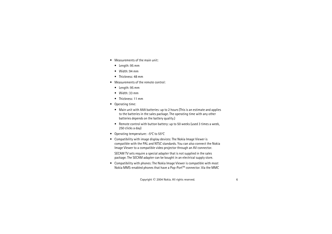 Nokia SU-5 User Manual | Page 6 / 20