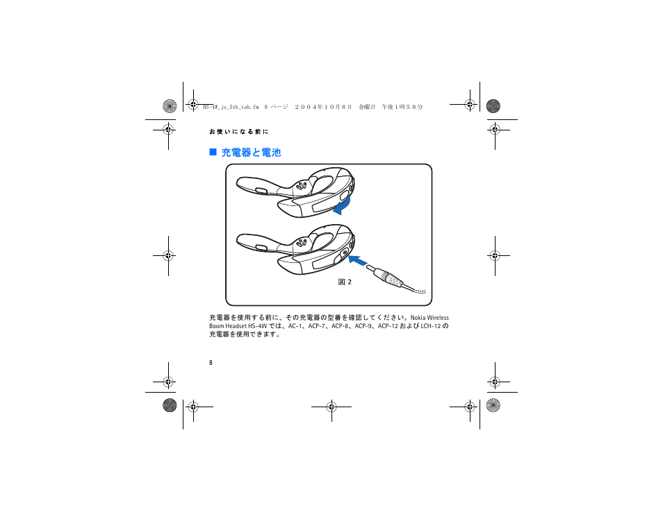 充電器と電池 | Nokia HS 4W User Manual | Page 94 / 110