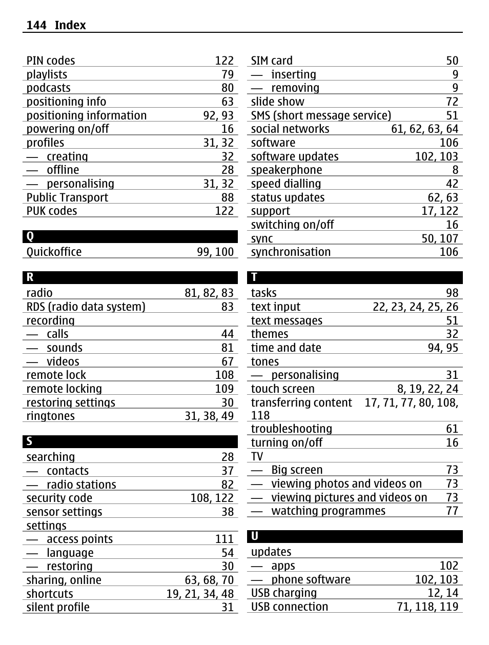 Nokia N8-00 User Manual | Page 144 / 145