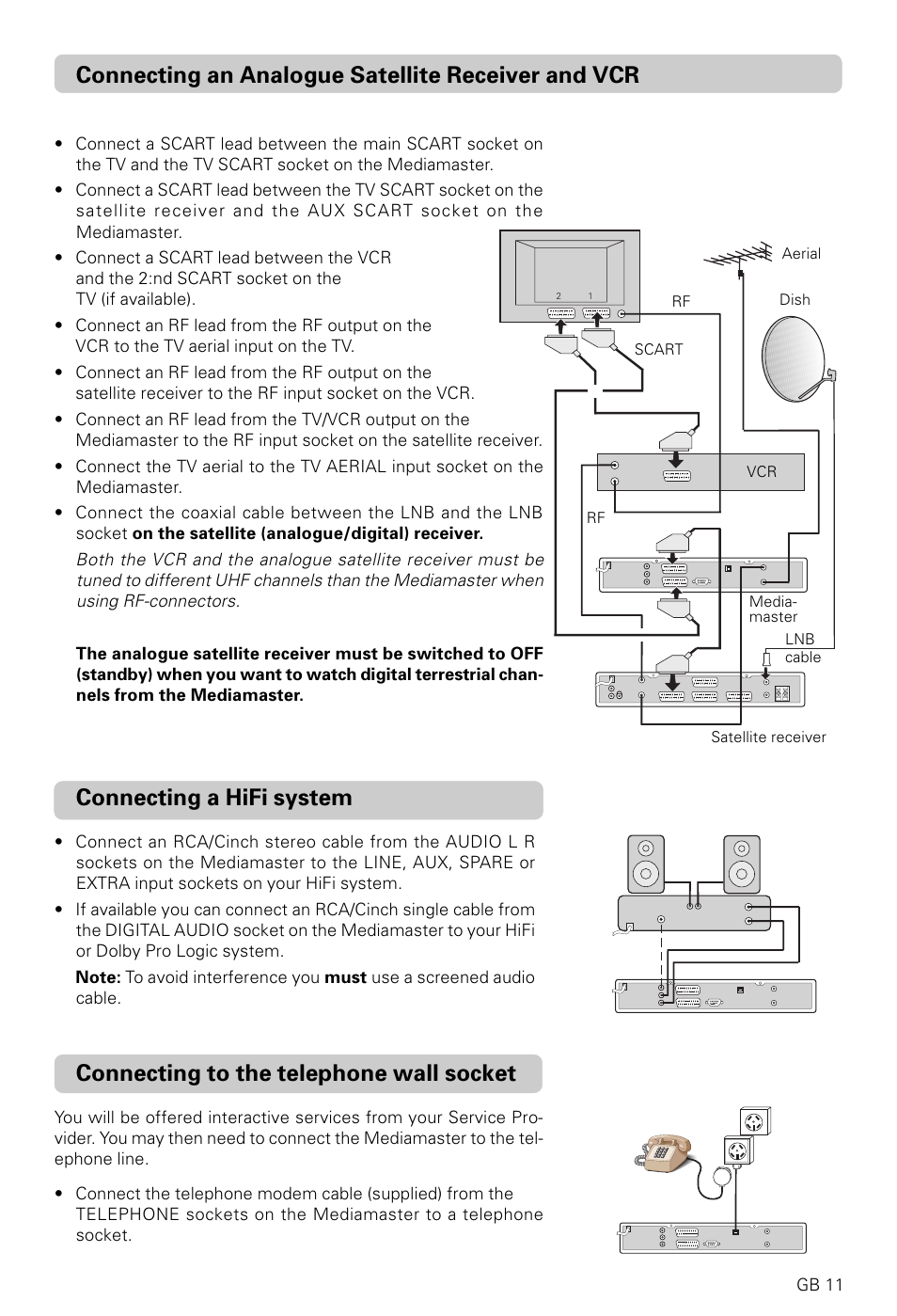 Connecting to the telephone wall socket | Nokia 9820 T User Manual | Page 10 / 33