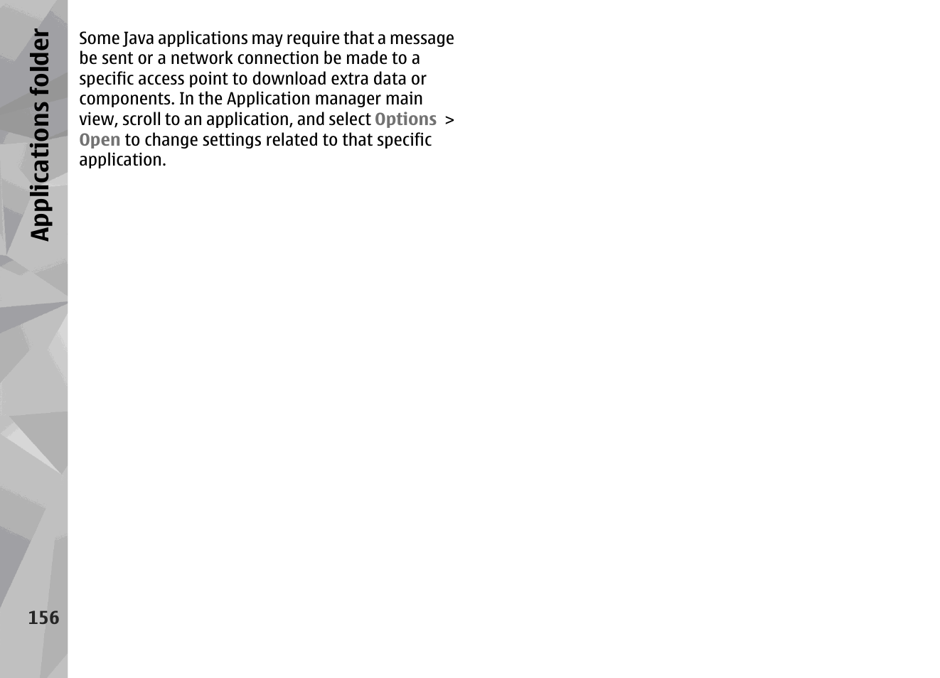 Appl icati ons fol der | Nokia 002F4W8 User Manual | Page 156 / 195