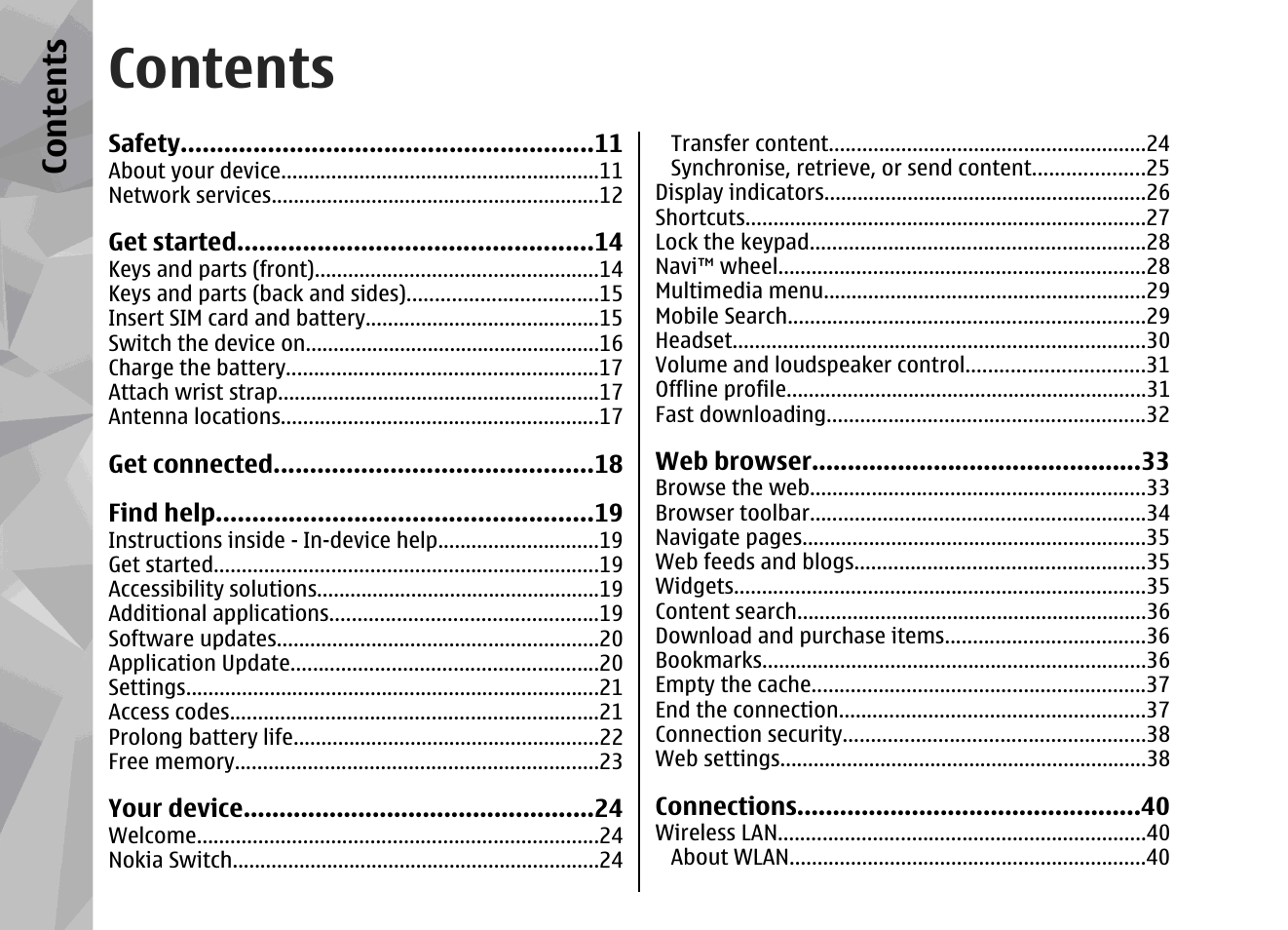 Nokia 002F4W8 User Manual | Page 4 / 195