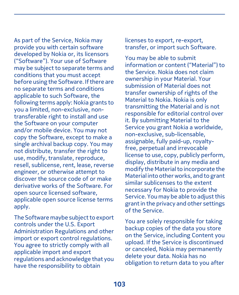 Nokia 308 User Manual | Page 103 / 128