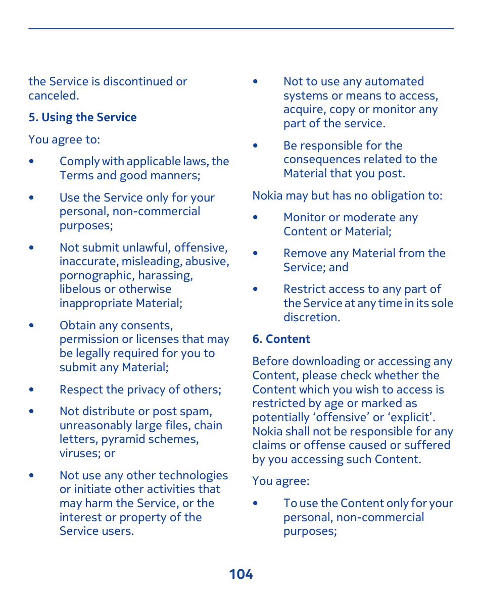 Nokia 308 User Manual | Page 104 / 128