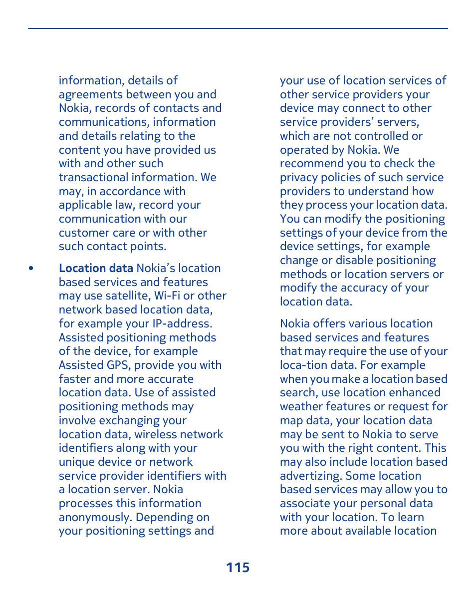 Nokia 308 User Manual | Page 115 / 128