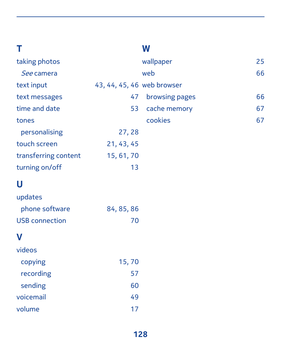 Nokia 308 User Manual | Page 128 / 128