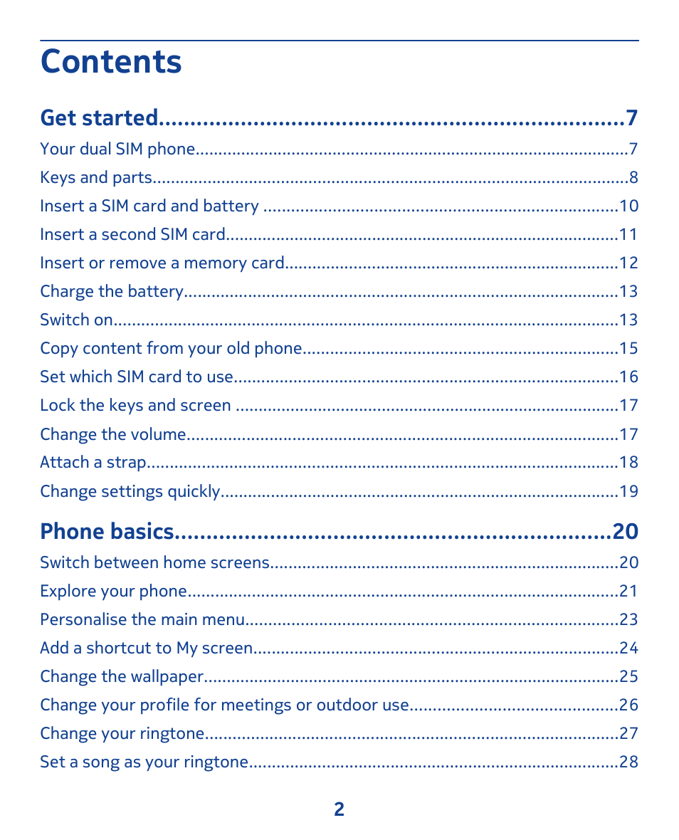 Nokia 308 User Manual | Page 2 / 128