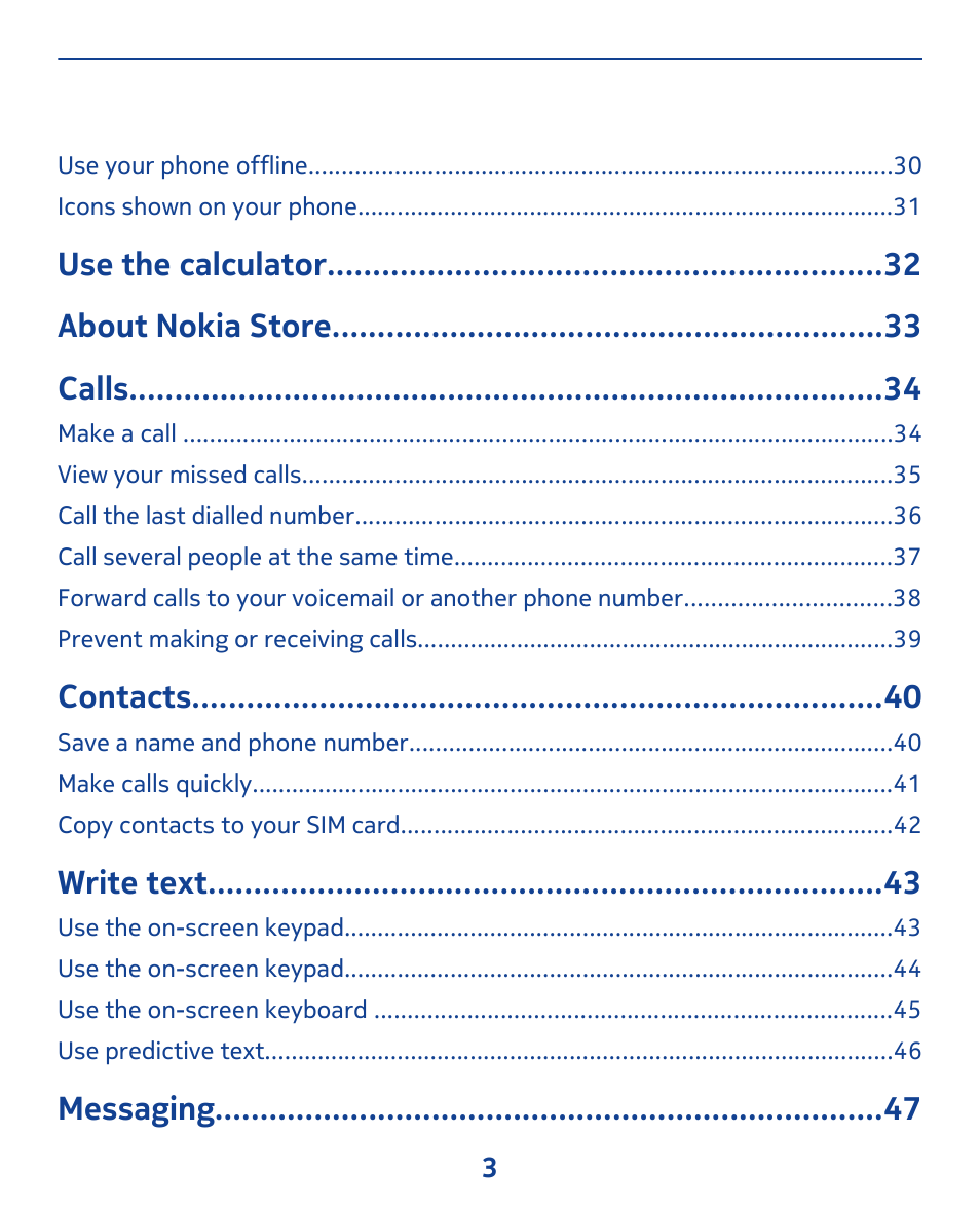Nokia 308 User Manual | Page 3 / 128