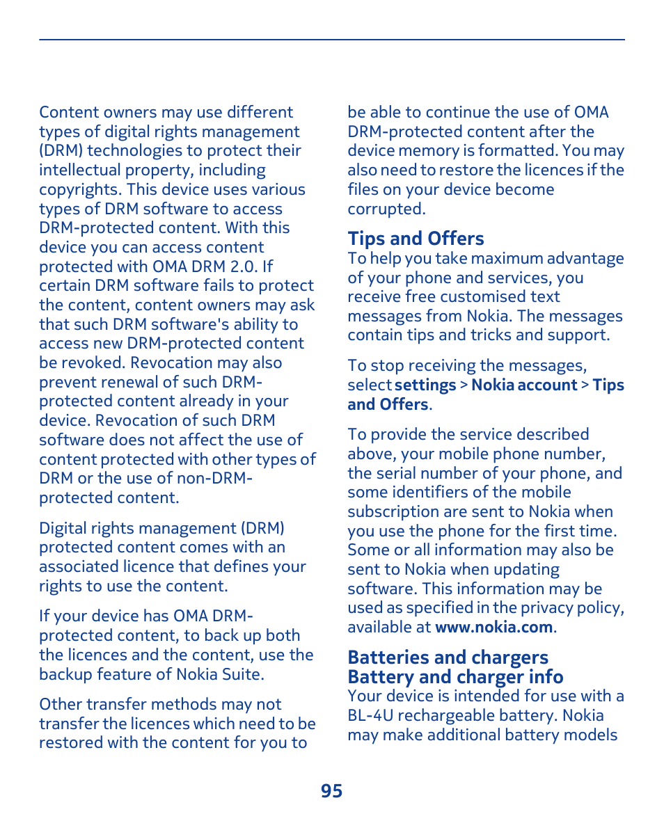 Nokia 308 User Manual | Page 95 / 128