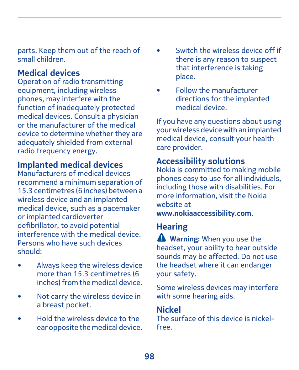 Nokia 308 User Manual | Page 98 / 128