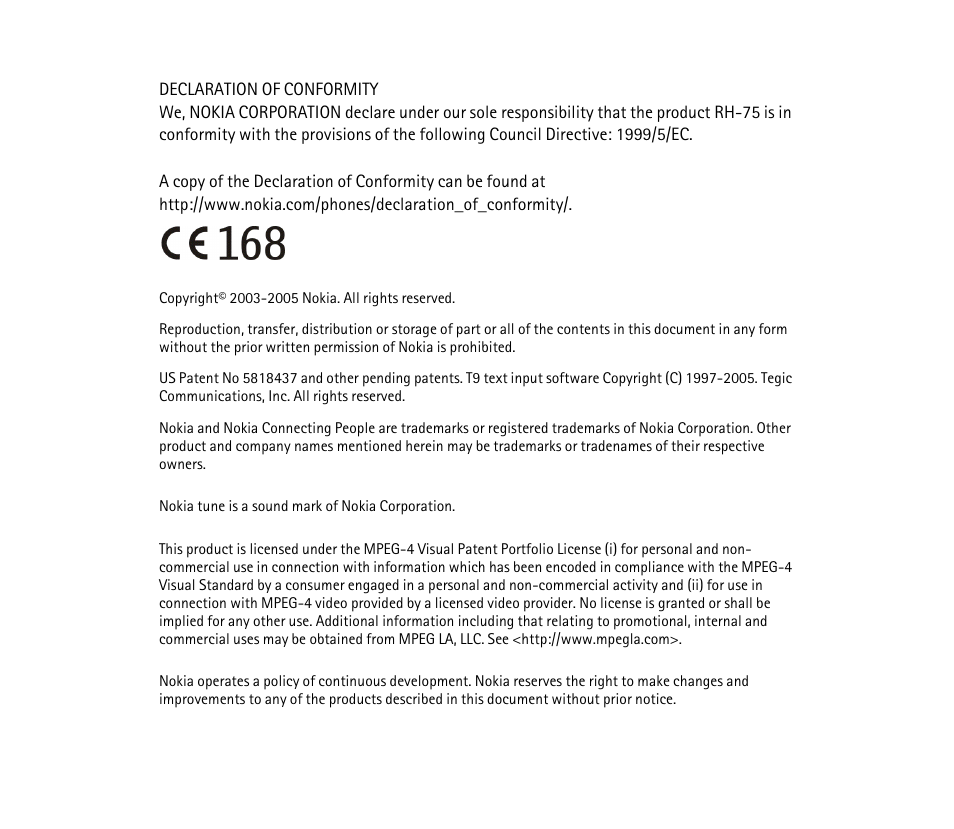 Nokia 1101 User Manual | Page 2 / 69