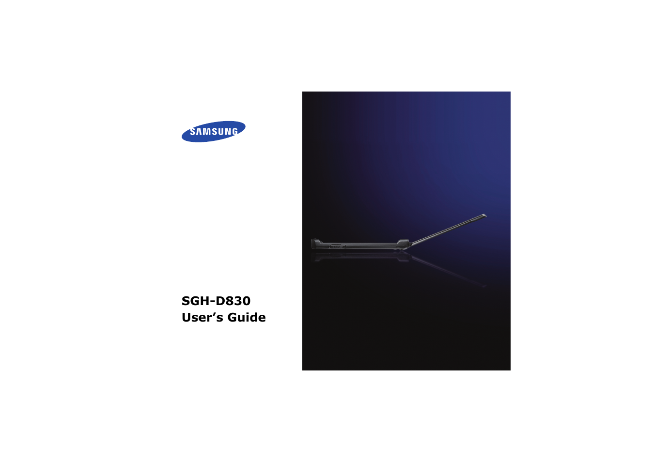 Nokia SGH-D830 User Manual | 113 pages