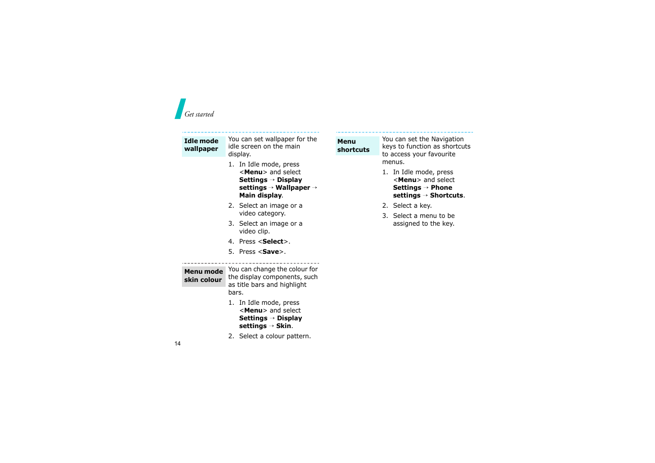 Nokia SGH-D830 User Manual | Page 16 / 113