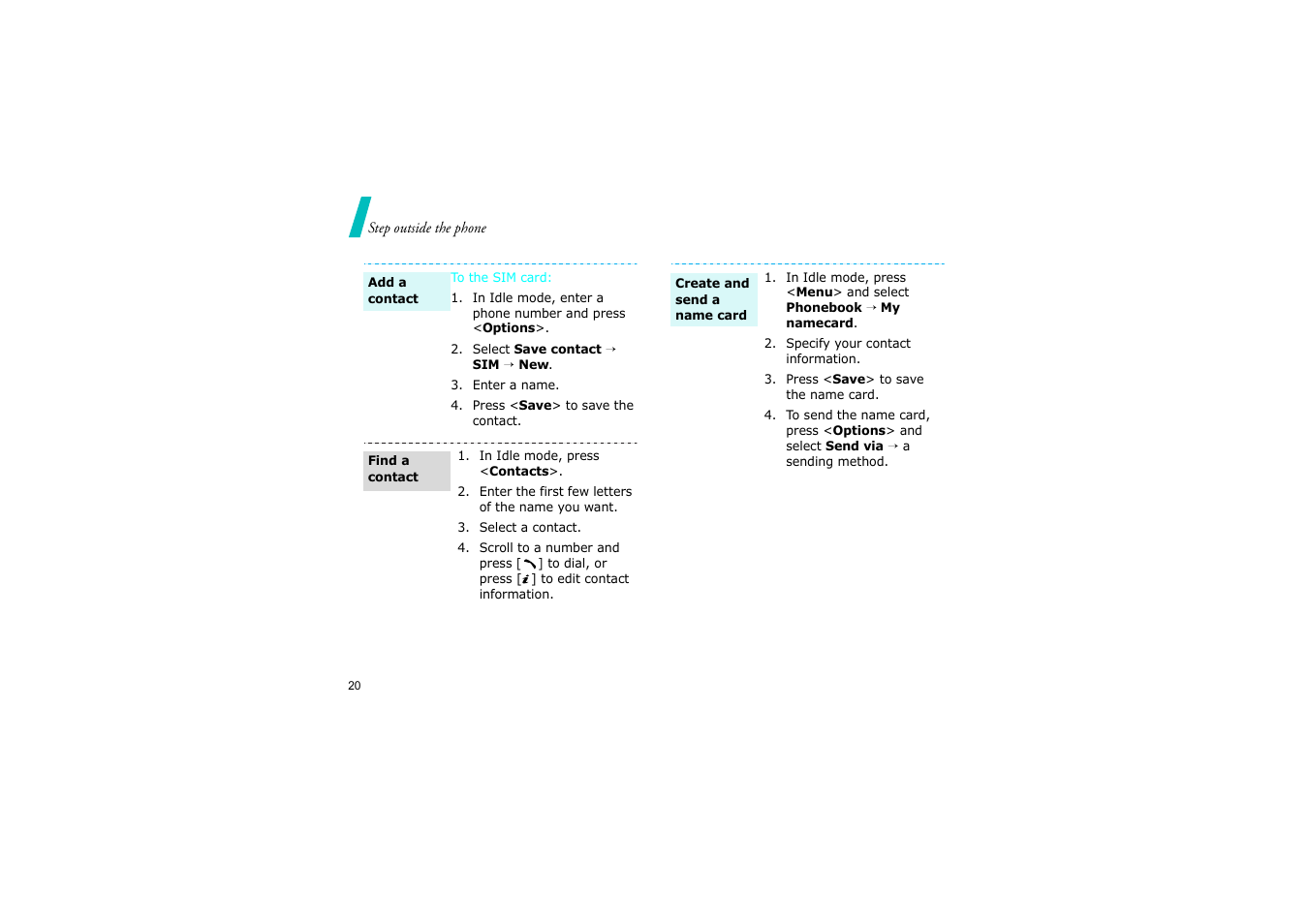 Nokia SGH-D830 User Manual | Page 22 / 113