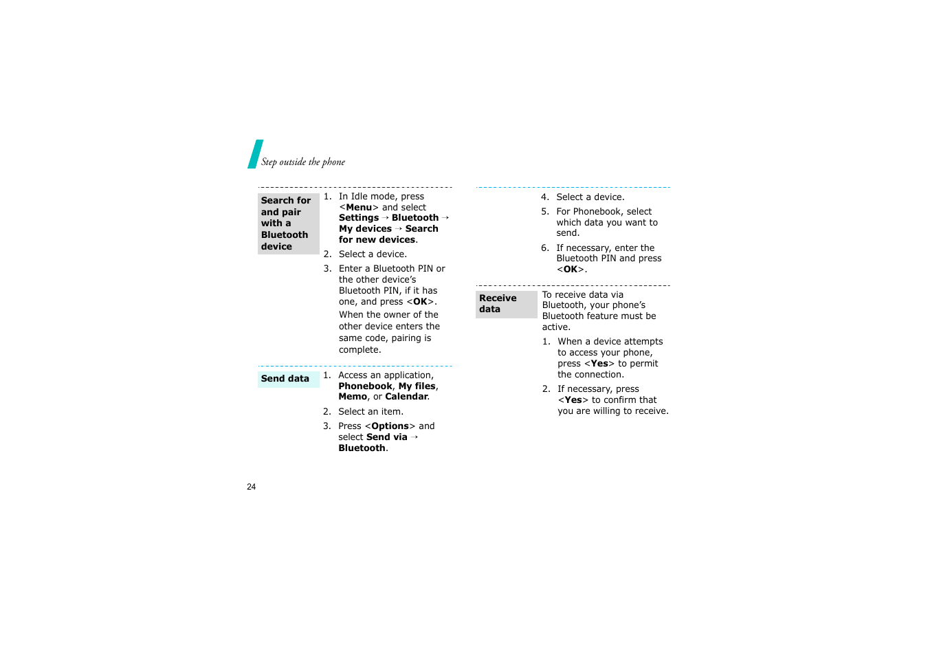 Nokia SGH-D830 User Manual | Page 26 / 113