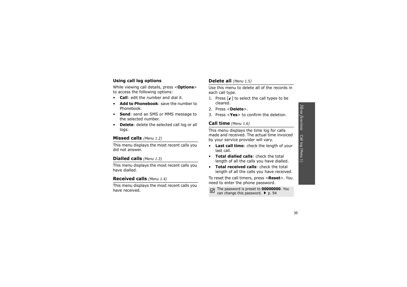 P. 35 | Nokia SGH-D830 User Manual | Page 37 / 113