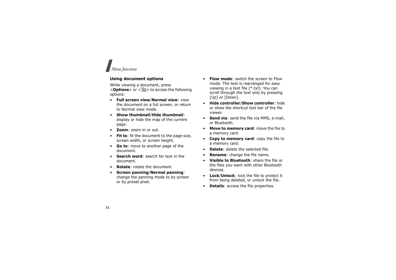 Nokia SGH-D830 User Manual | Page 76 / 113