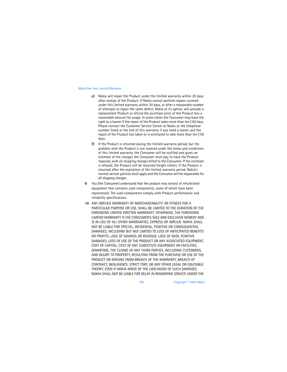 Nokia 3100b User Manual | Page 113 / 129
