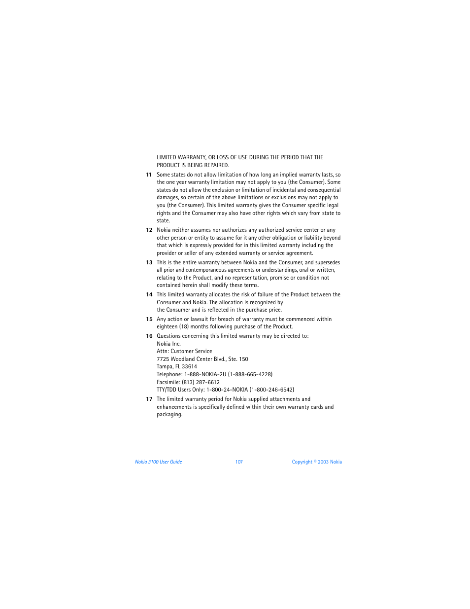 Nokia 3100b User Manual | Page 114 / 129