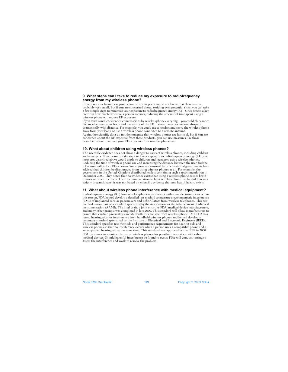Nokia 3100b User Manual | Page 126 / 129