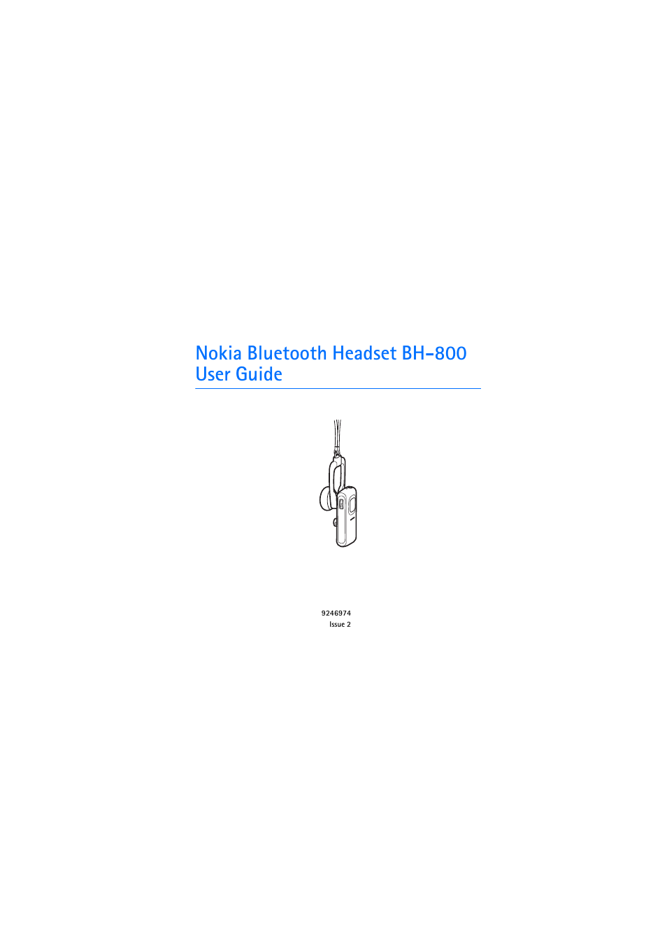 Nokia BH-800 User Manual | 18 pages