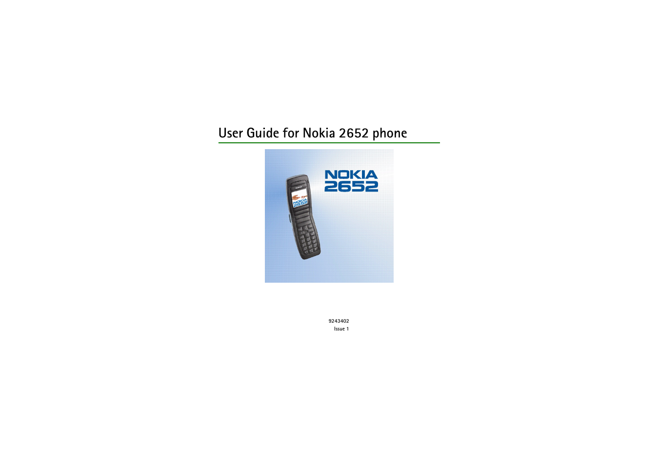 Nokia 2652 User Manual | 99 pages