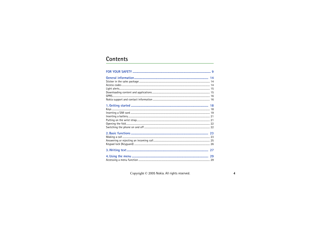 Nokia 2652 User Manual | Page 4 / 99