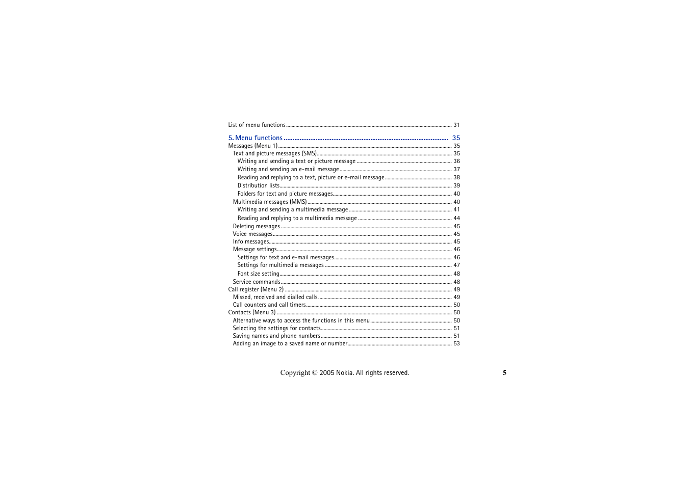 Nokia 2652 User Manual | Page 5 / 99