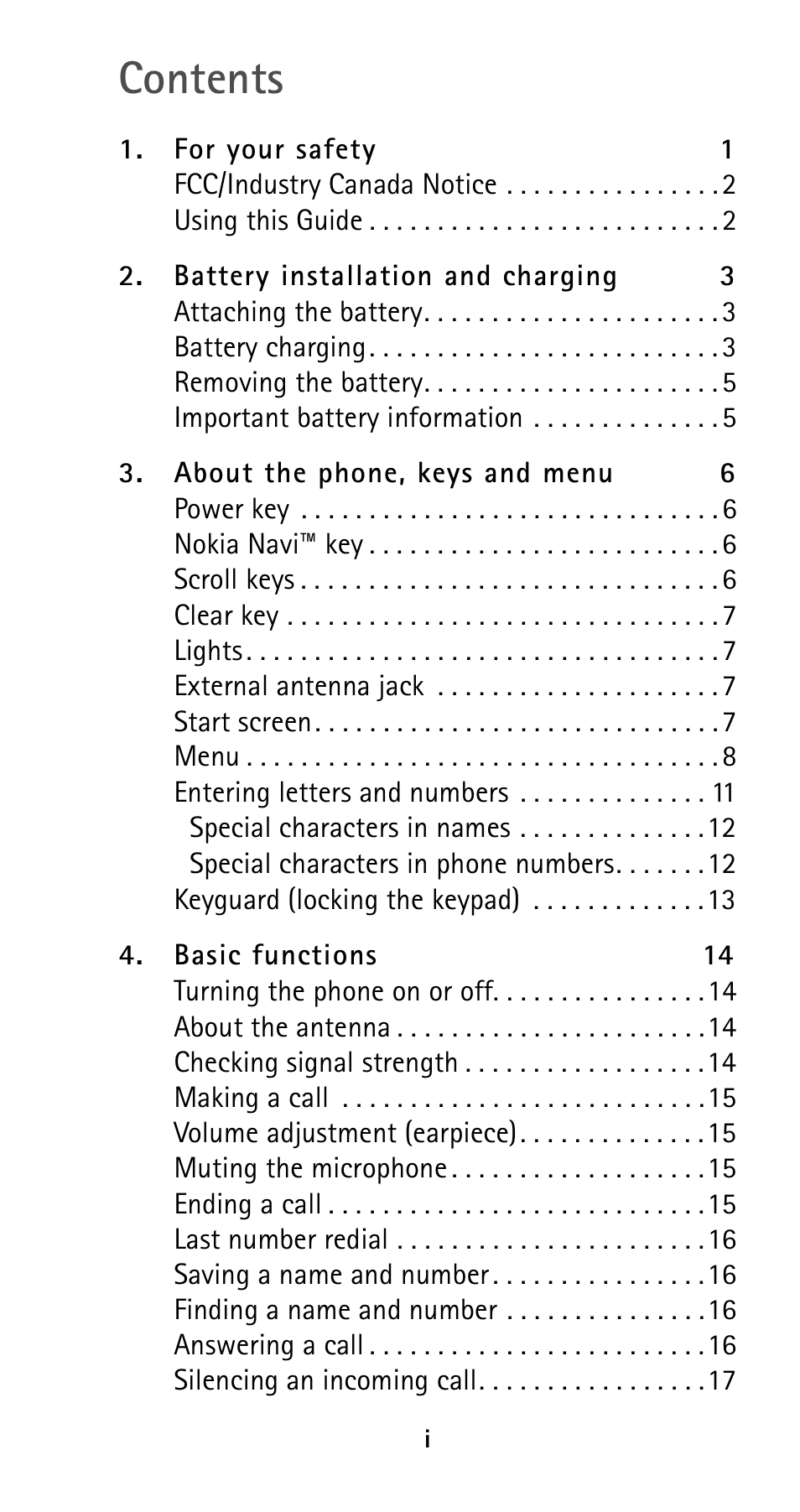 Nokia 5120i User Manual | Page 4 / 85