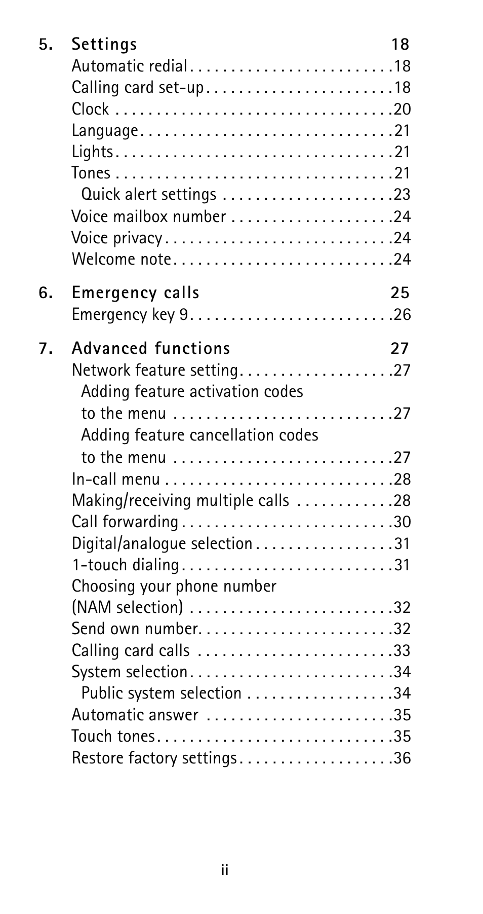 Nokia 5120i User Manual | Page 5 / 85